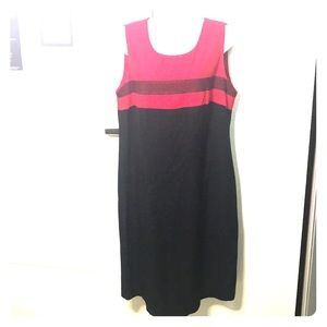 Vintage color block 90’s style career dress 14w